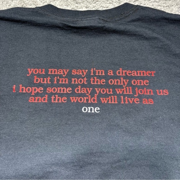 Vintage John Lennon Shirt Extra Large Crewneck Tee New York City 90s Bob Gruen - Picture 5 of 6